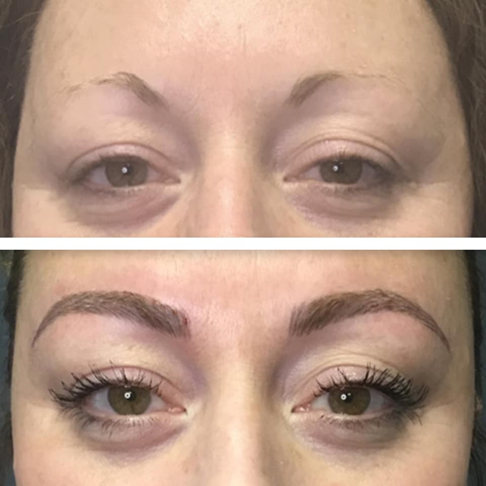 client brows before and after client brows before and after