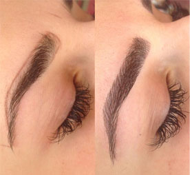 eye brows microblading